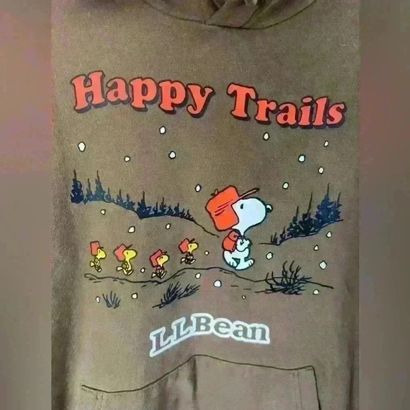 Retro LLbean X snoopy collaboration hoodie - Picture 2 of 5